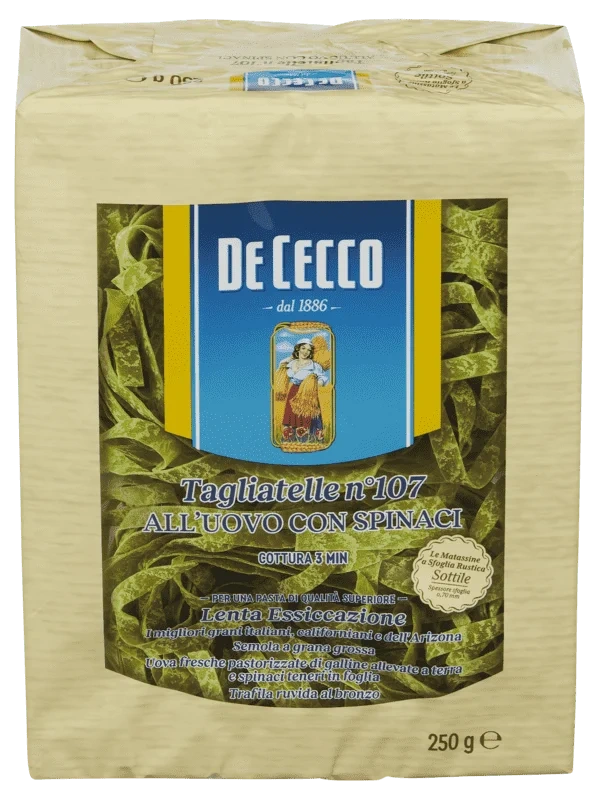 De Cecco Tagliatelle All'Ouvo Con Spinaci 250g