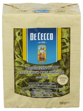Tagliatelle Spinat 250g De Cecco