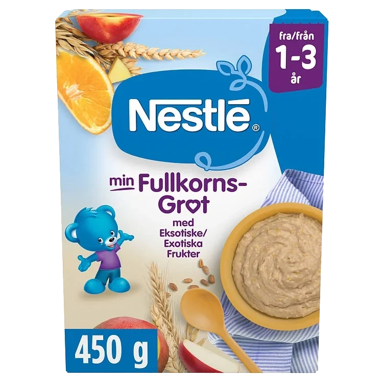 Min Fullkornsgrøt Eksotiske Frukter 1-3 År 450g