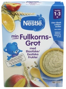 Min Fullkornsgrøt Eksotiske Frukter 1-3 År 450g