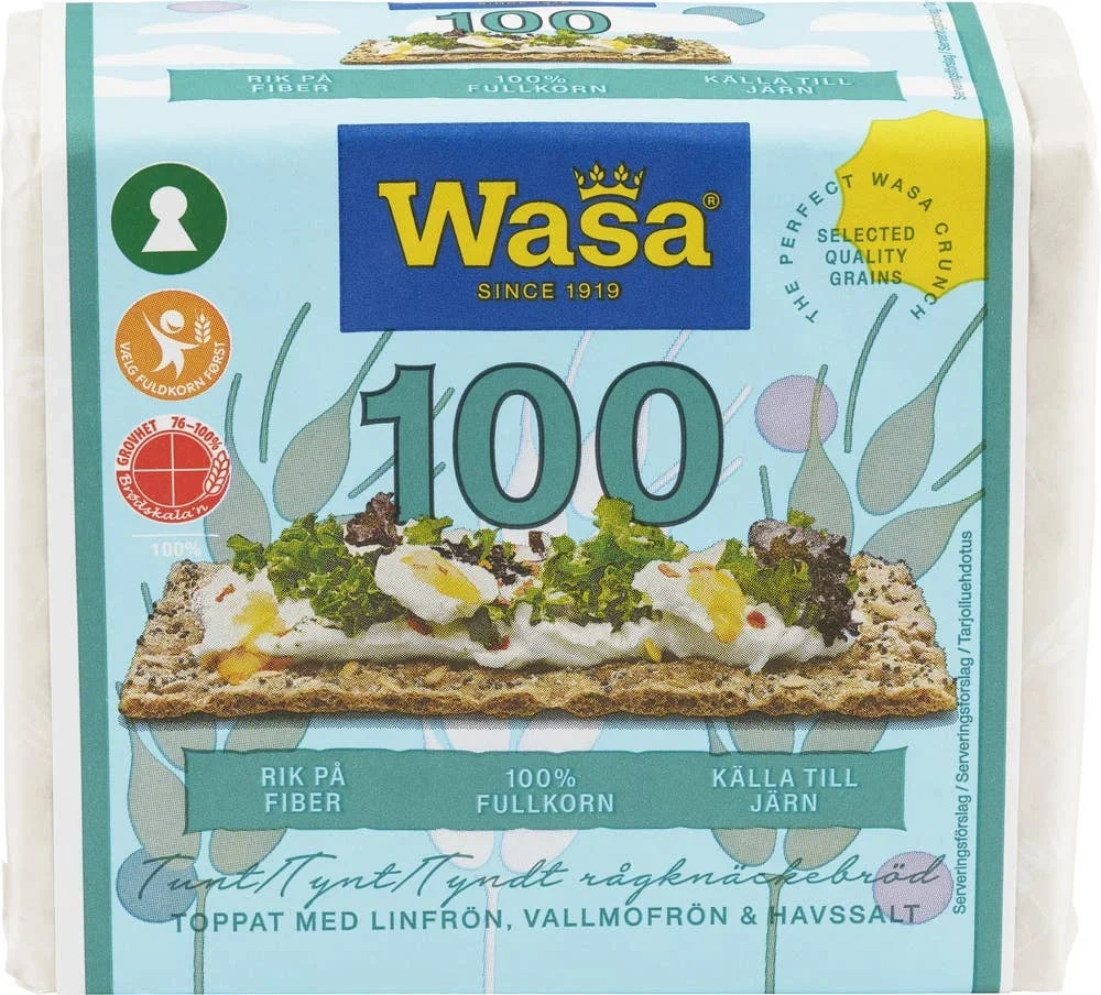 Knekkebrød 100 Frø & Havsalt