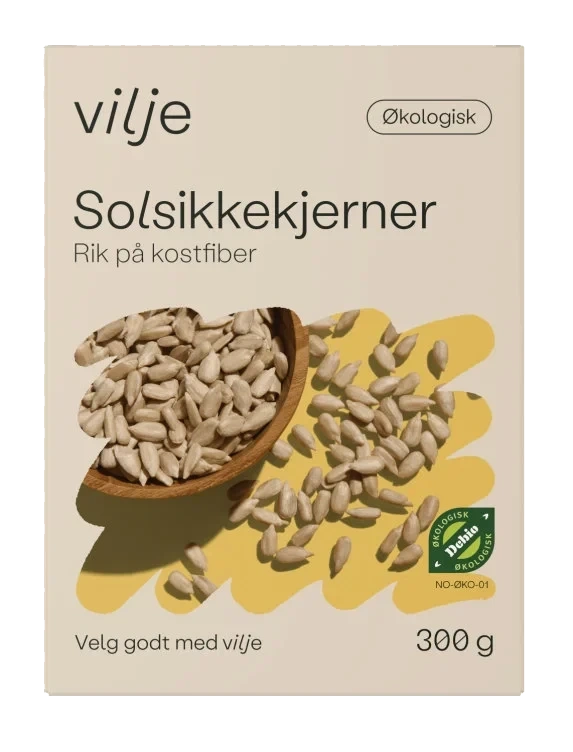 Solsikkekjerner Økologisk 300g Vilje