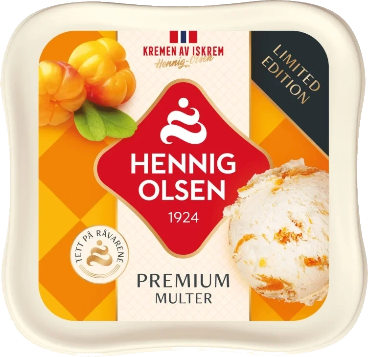 Premium Fløteis Multe 0,8l Hennig-Olsen