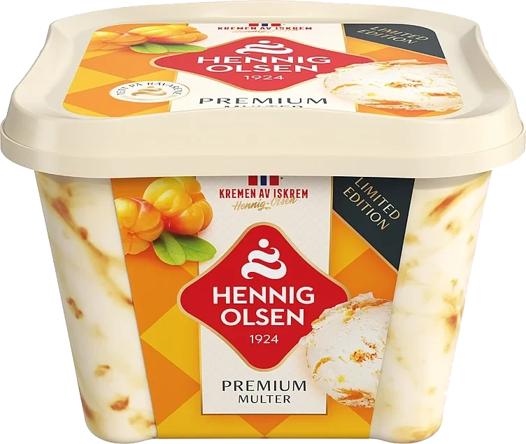 Premium Fløteis Multe 0,8l Hennig-Olsen