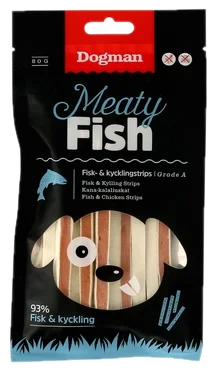 Meaty Fisk og Kyllingstrips 80g