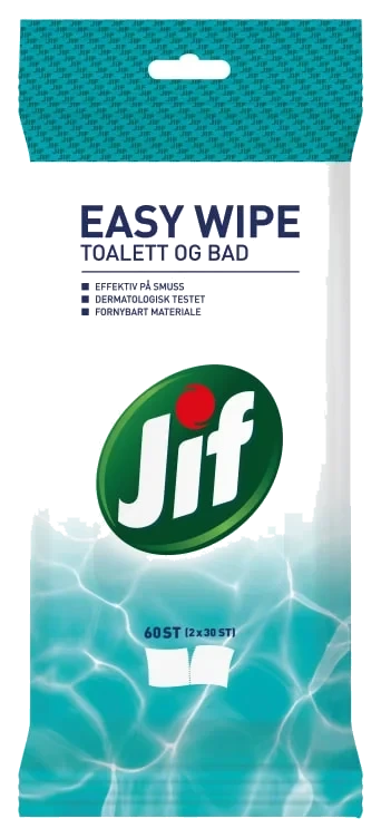 Jif Easy Wipe Toalett og Bad 60stk