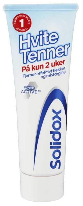 Solidox Hvite Tenner Tannkrem 75ml