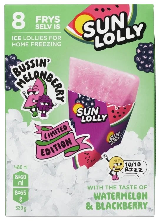 Sun Lolly Watermelon&Blackberry