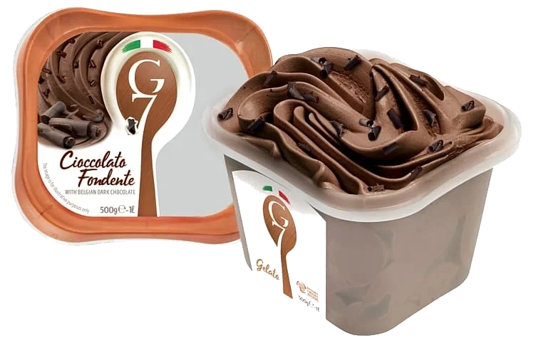 Cioccolato Fondente 1l G7 Ekte Italiensk Iskrem