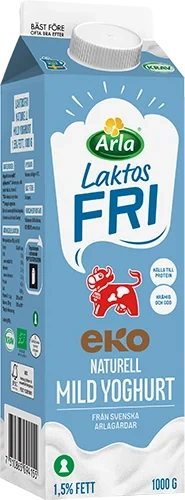 Laktosfri eko mild yoghurt naturell