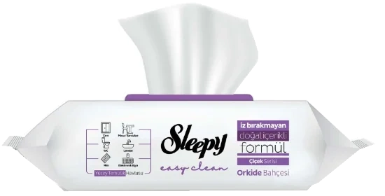 Sleepy Vaskeklut Lilla 100stk