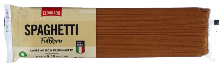 Spaghetti Fullkorn 500g Eldorado