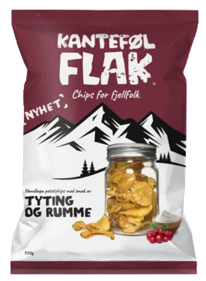 Kanteføl Flak Tyting&Rumme 150g