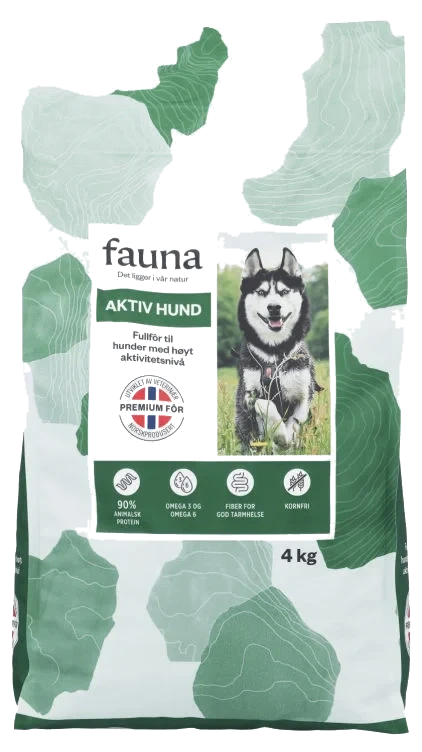 Fauna Aktiv Hund Tørrfor 4kg