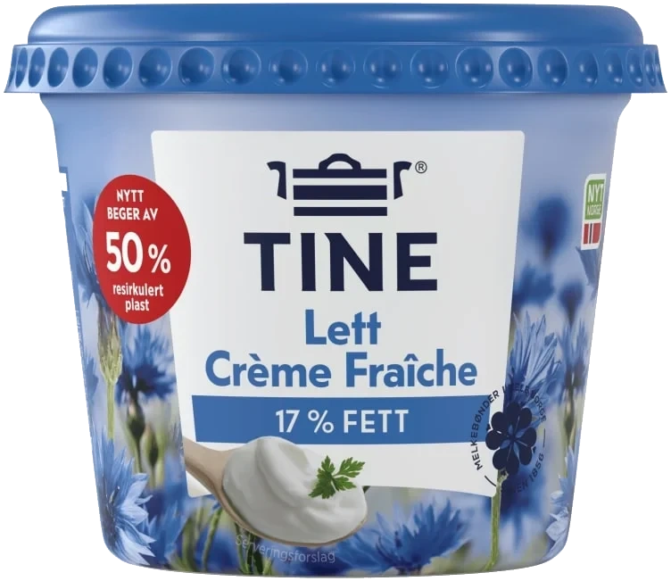 Creme Fraiche Lett 17% 300g Tine