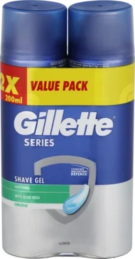 Barbergel Series Sensitive Gel 2x200ml Gillette