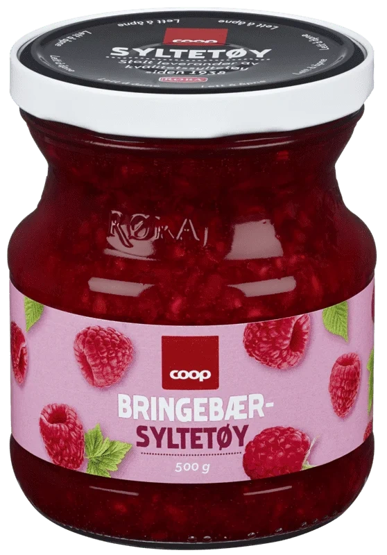 Coop Bringebærsyltetøy 500g