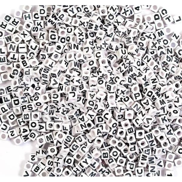 Perler Bokstaver 6,5 X 6,5 Mm Ca. 300 Stk