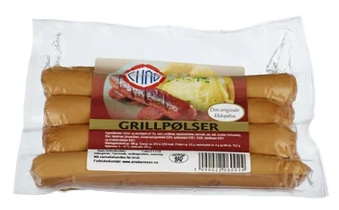 Grillpølser 500gr Ekås