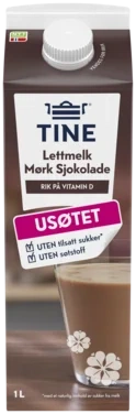 Sjokolademelk Mørk uten 1l Tine