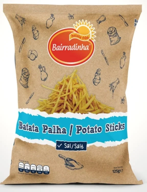 Potet Sticks Salt 125g Bairradinha