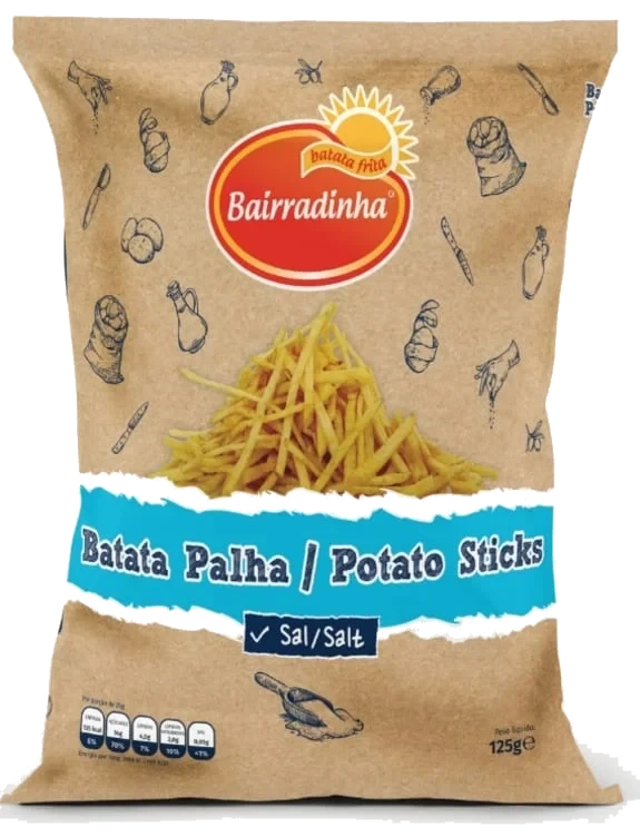 Potet Sticks Salt 125g Bairradinha