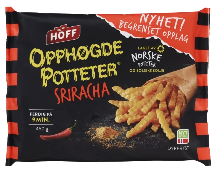 Opphøgde Poteter Srirachakrydder 450g Hoff