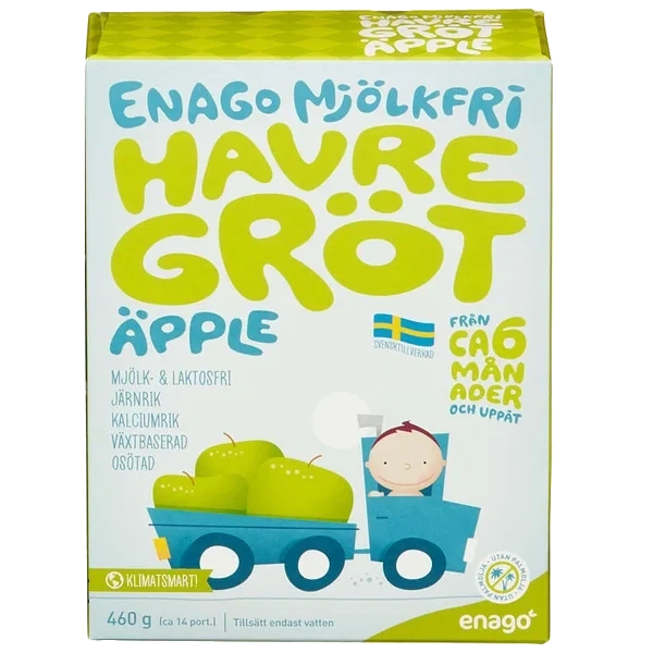 Grøt U/melk Eple 460g Enago