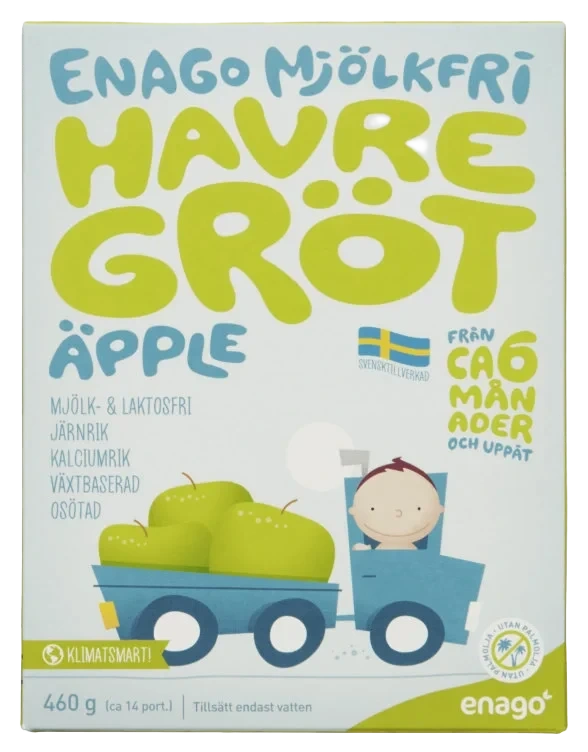 Grøt U/melk Eple 460g Enago