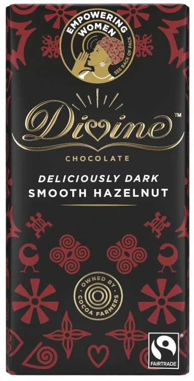 Divine Chocolate Hazelnut&Truffles Dark 90g
