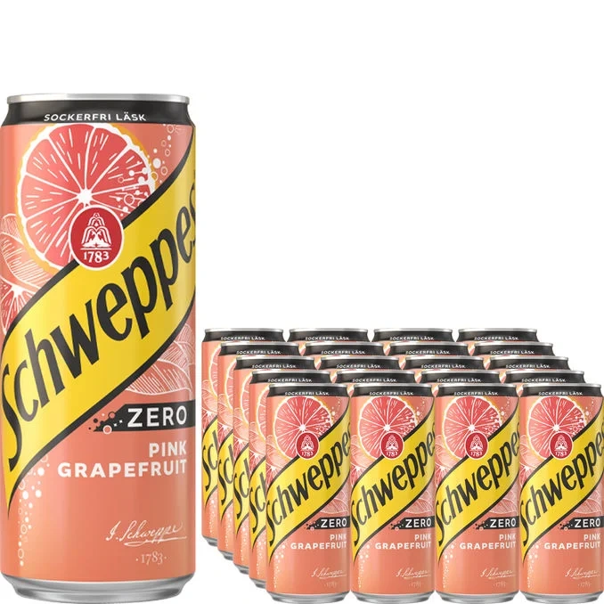 Läsk Pink Grapefruit Zero 20-pack