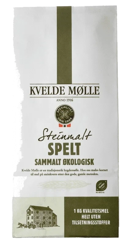Spelt Sammalt Økologisk 1kg Kvelde Mølle