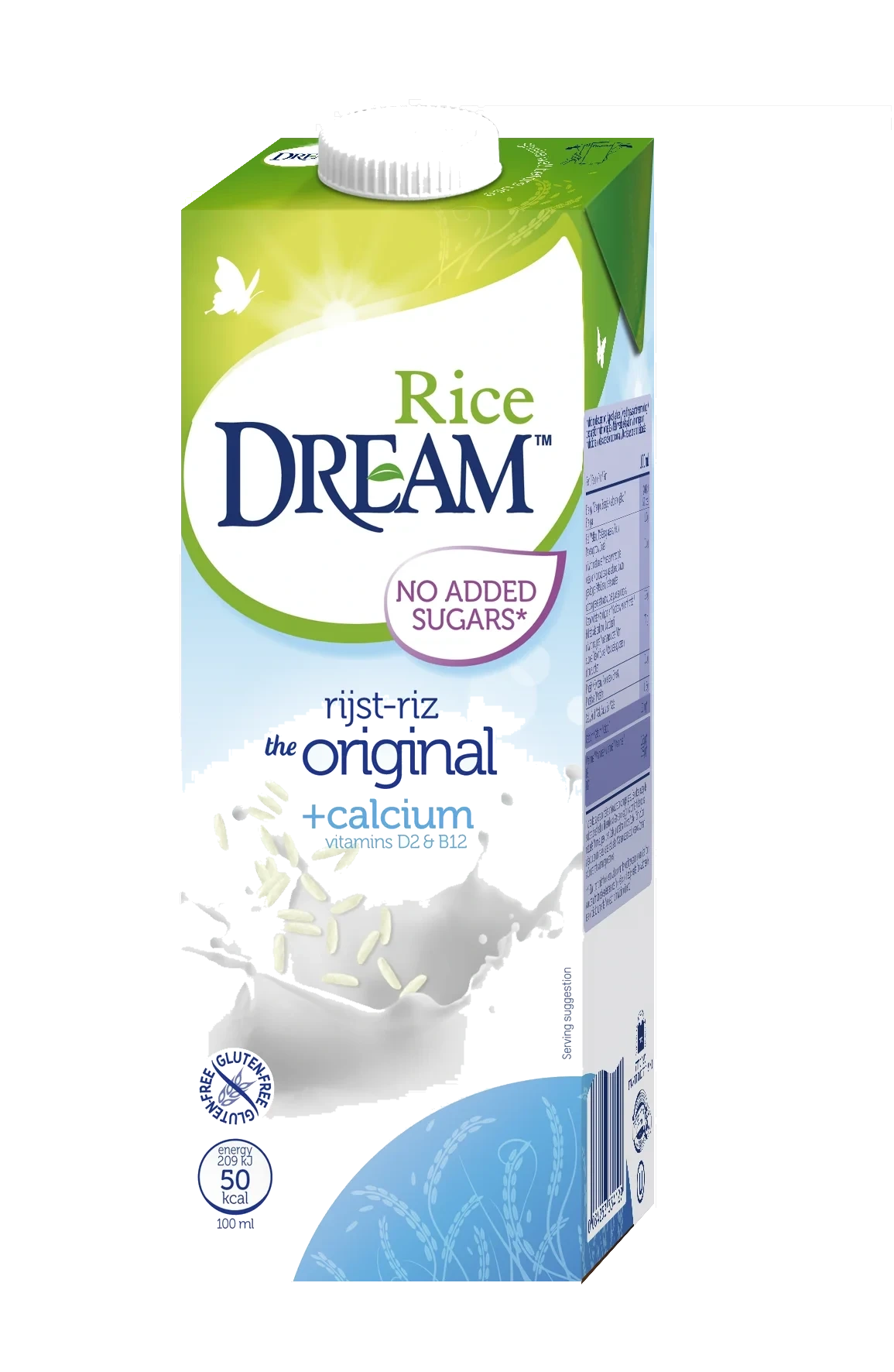 Risdrikk m/Kalk 1l Ricedream