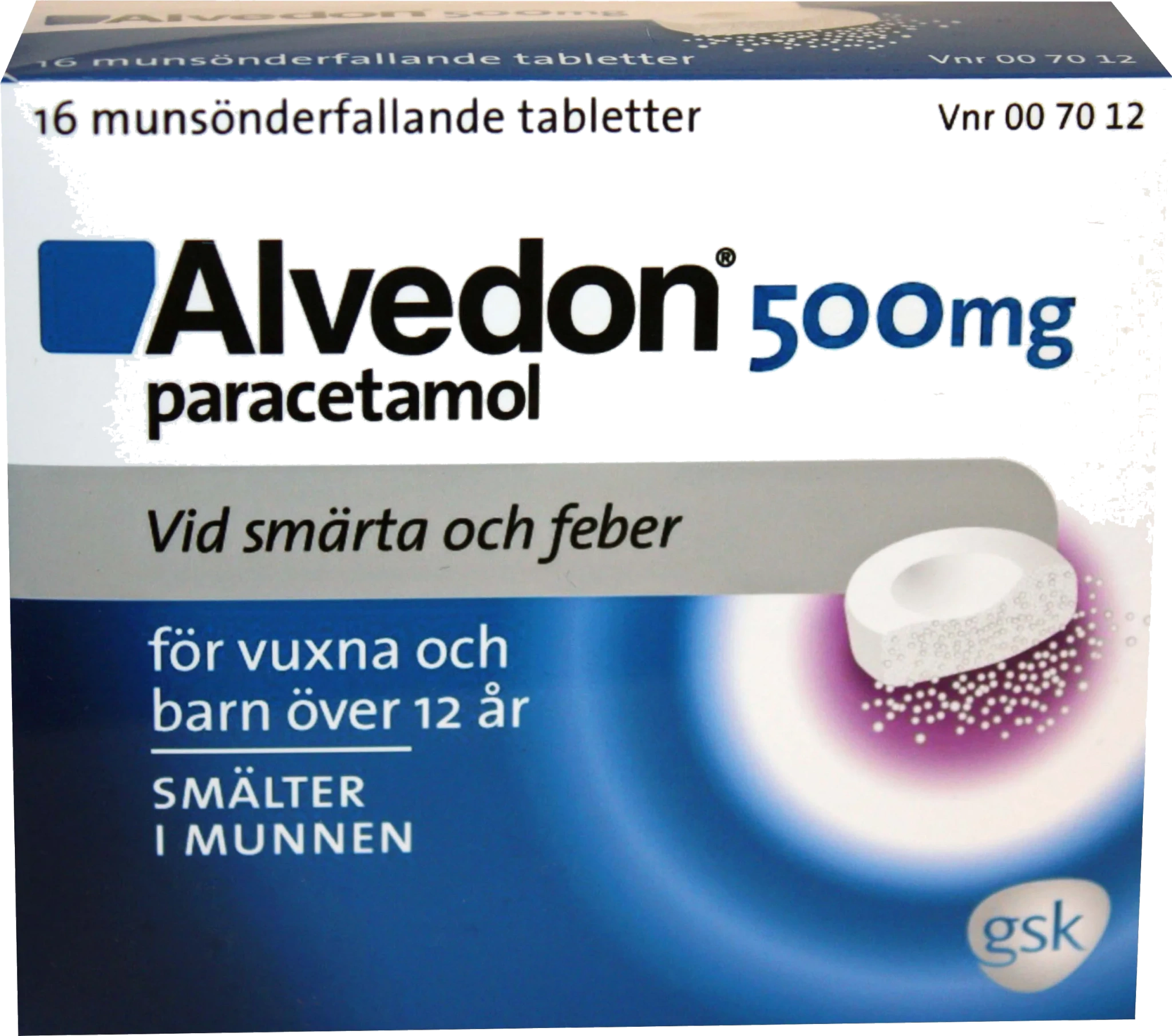 Alvedon Munsönderfallande Tablett