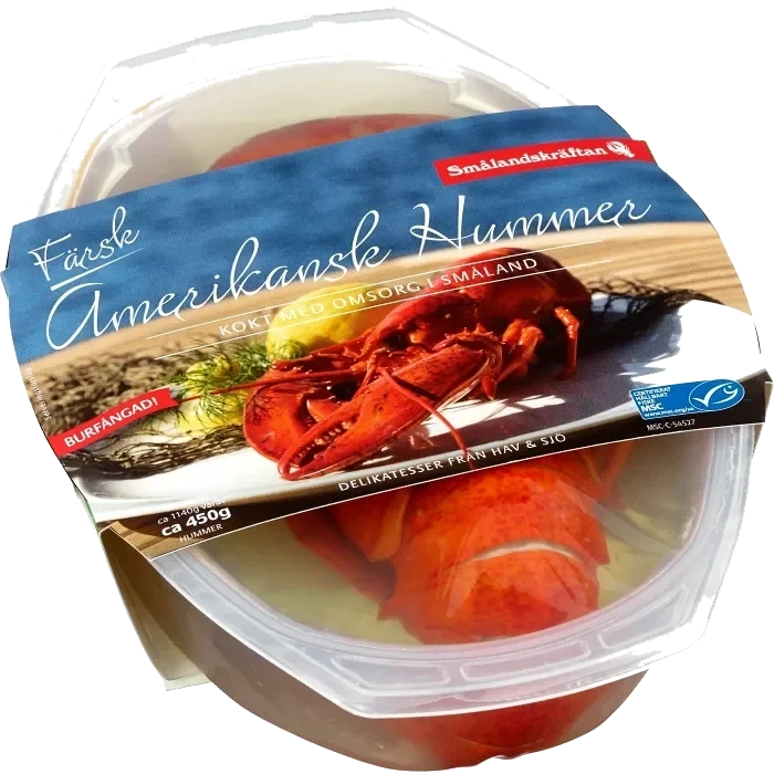 Hummer färsk amerikansk MSC 450g Smålandskräftan