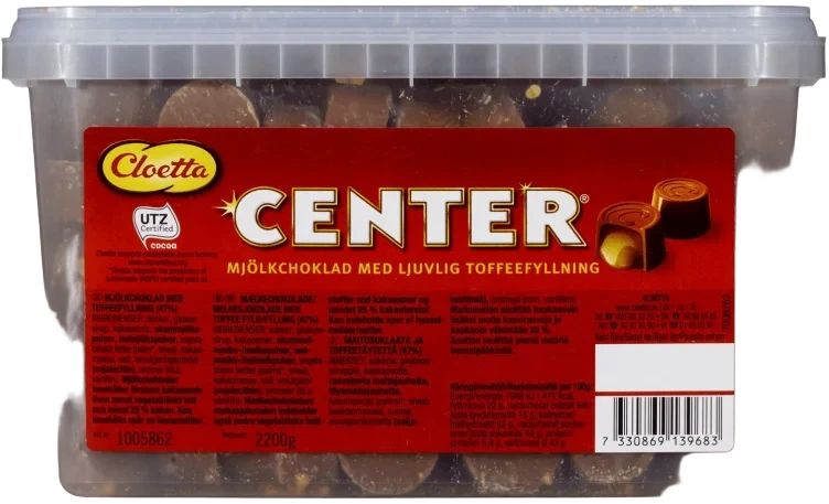 Center Sjokolade 2,2kg løsvekt