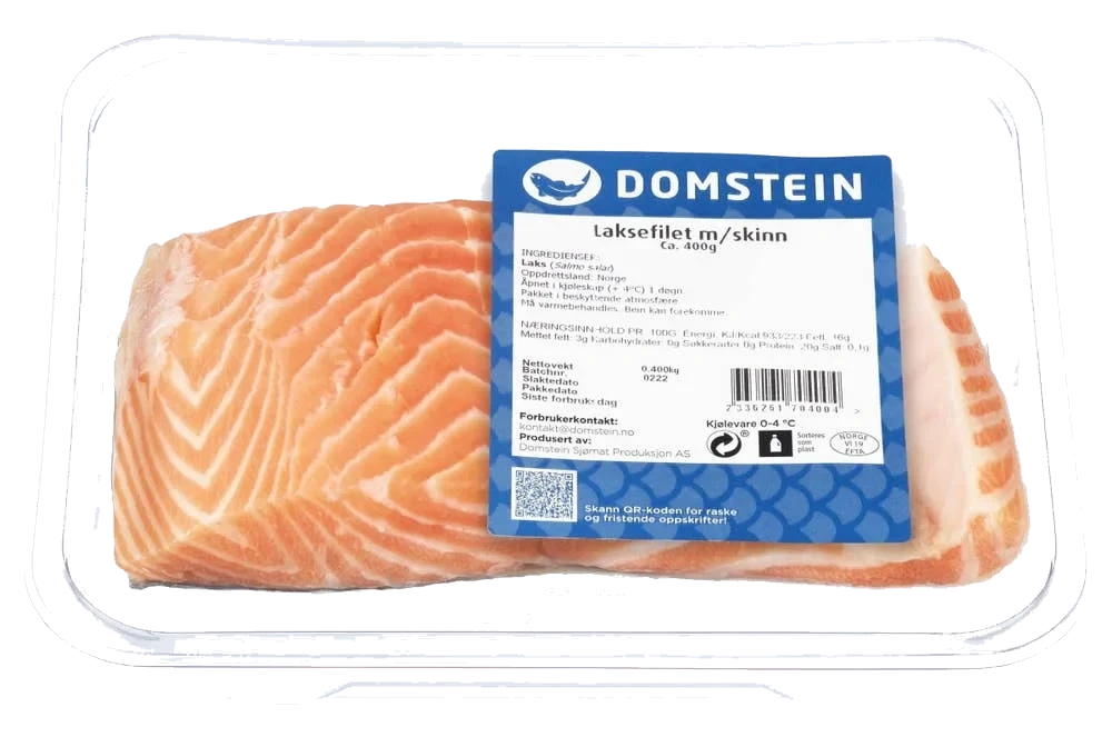 Laksefilet med skinn