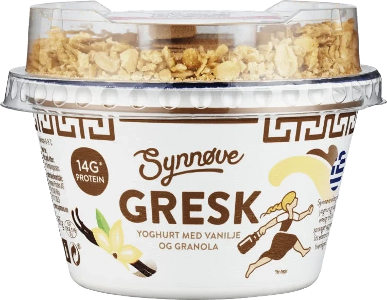 Gresk Yoghurt Vanilje&granola 165g