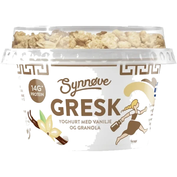 Gresk Yoghurt Vanilje&granola 165g