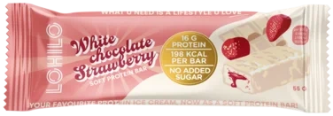 Lohilo Proteinbar Strawberry White 55g