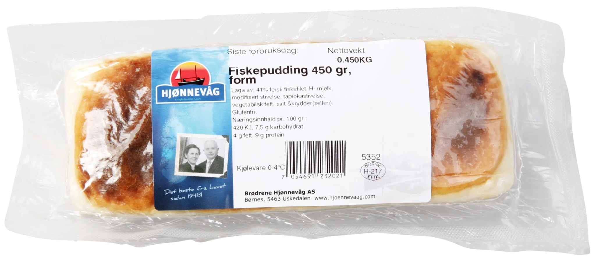 Hjønnevåg Fiskepudding 400g