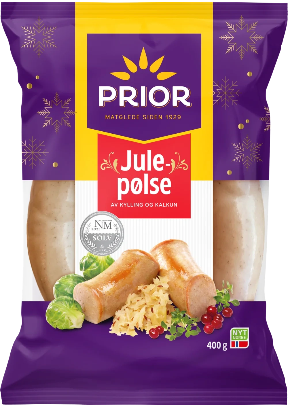 Julepølse Kylling/Kalkun 400g