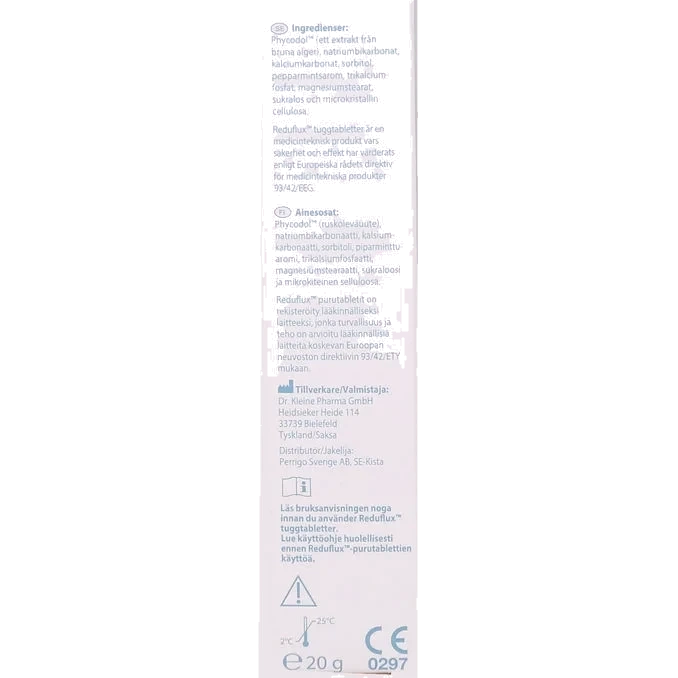 Reduflux Pepparmint Tuggtabletter 20-pack