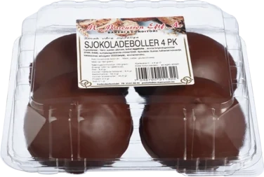 Sjokoladeboller 4pk Baker Marcussens