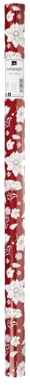 Julepapir Julerose Spesial 10mx70cm Unik