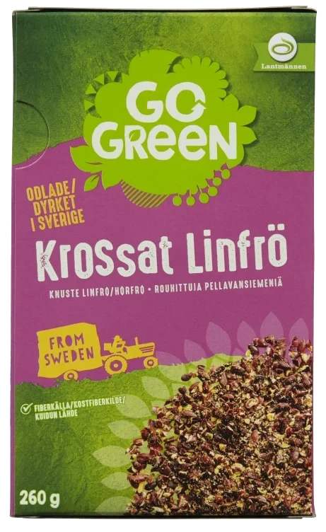 Linfrø Knuste 260g Gogreen