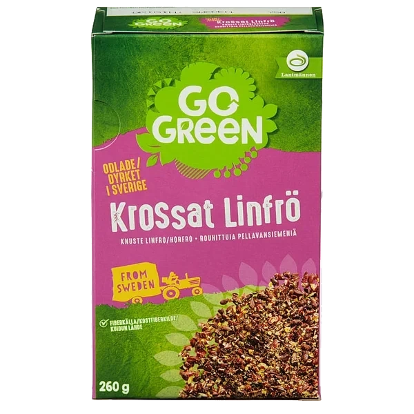 Linfrø Knuste 260g Gogreen