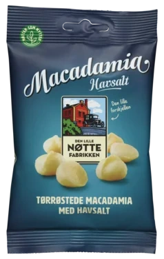 Macadamia Nøtter Havsalt 50g Dln
