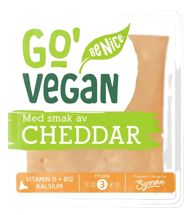 Cheddar skivet 200g Go'Vegan