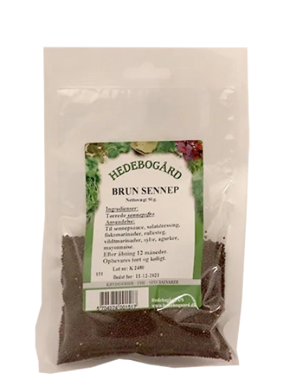 Hedebogård Hel Brun Sennep 90g